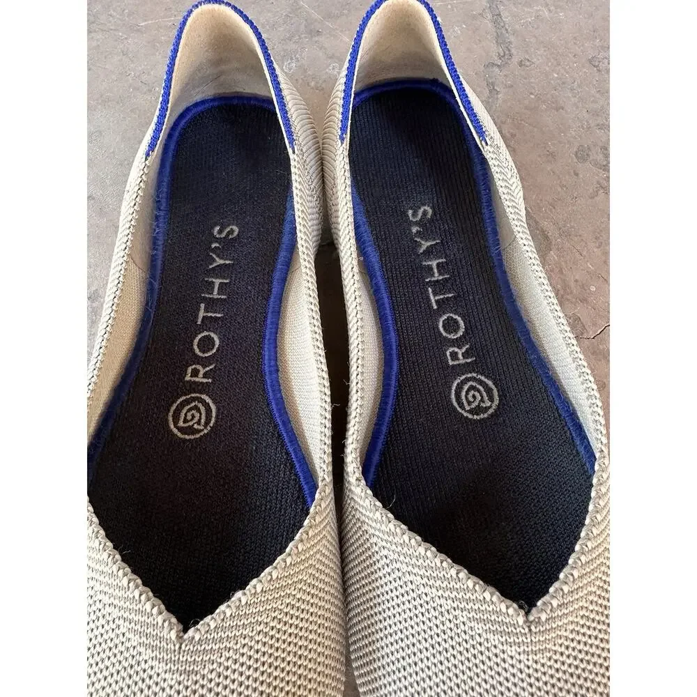 Rothy’s Flax Birdseye Flats Women's Size 7 Neutral